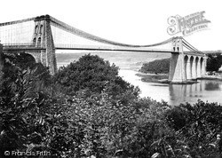 The Suspension Bridge c.1870, Menai Bridge
