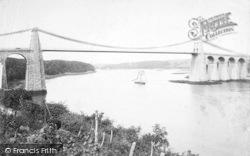 The Suspension Bridge c.1880, Menai Bridge