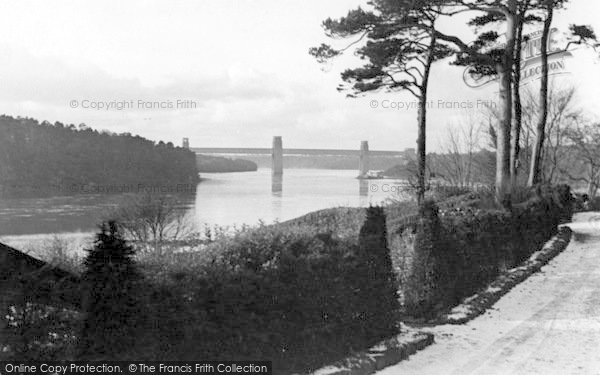 Photo of Menai Bridge, The Tubular Bridge c.1955