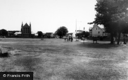 The Green And St John's Church c.1965, Meols