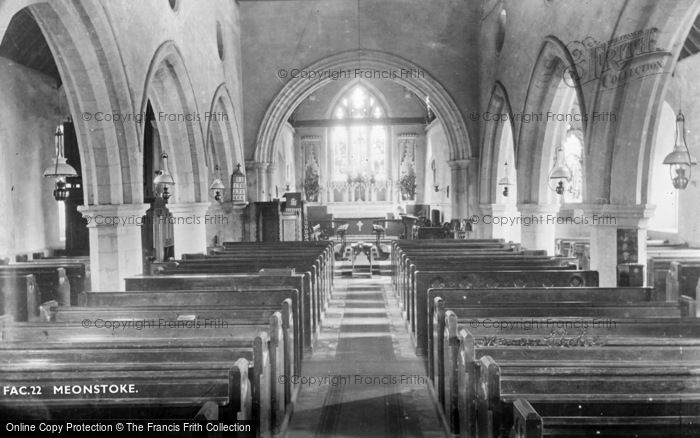 Photo of Meonstoke, Church Interior c.1955