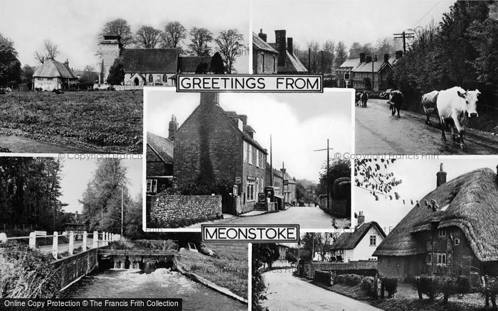 Photo of Meonstoke, Composite c.1955