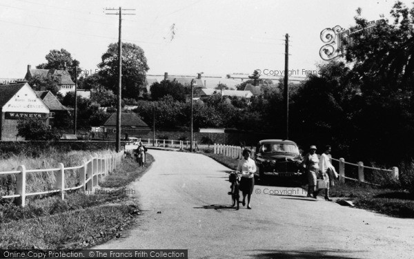Photo of Meonstoke, Leaving The Village c.1960
