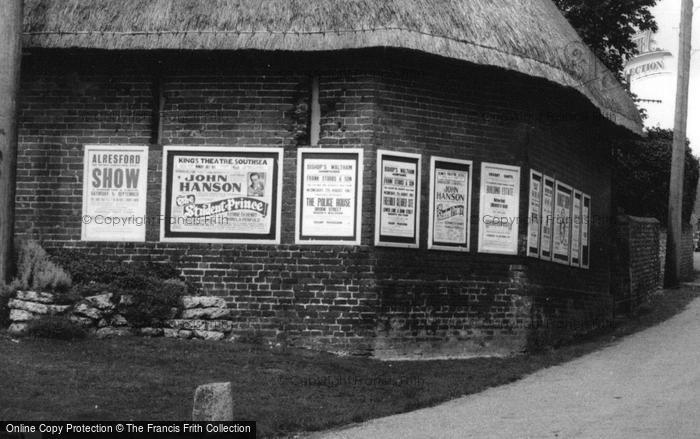 Photo of Meonstoke, Posters In The Village c.1960