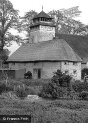 St Andrew's Church And Old Cottage c.1955, Meonstoke