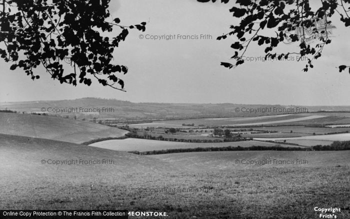Photo of Meonstoke, View From Droxford Road c.1955