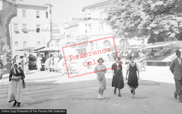 Photo of Merano, Market c.1938