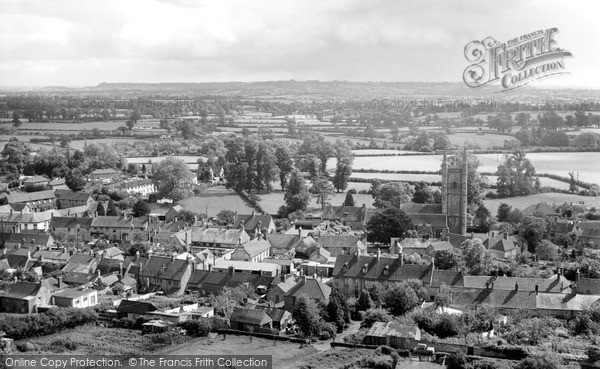 Photo of Mere, From Castle Hill c.1955