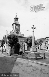 The Clock Tower And Memorial c.1965, Mere