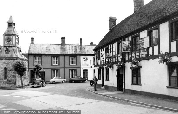 Photo of Mere, The Talbot Hotel And Clock Tower c.1955