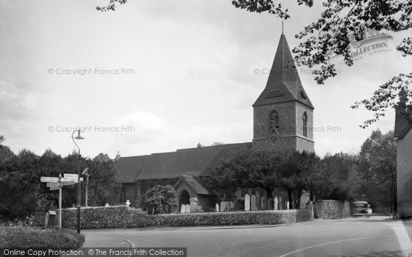 Photo of Merrow, St John's Church 1934