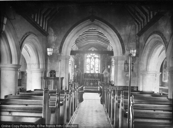 Photo of Merrow, St John's Church Interior 1927