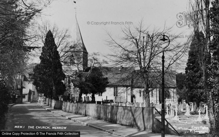 Photo of Merrow, The Church c.1955