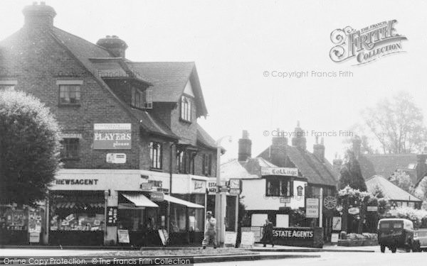 Photo of Merstham, School Hill Businesses c.1965
