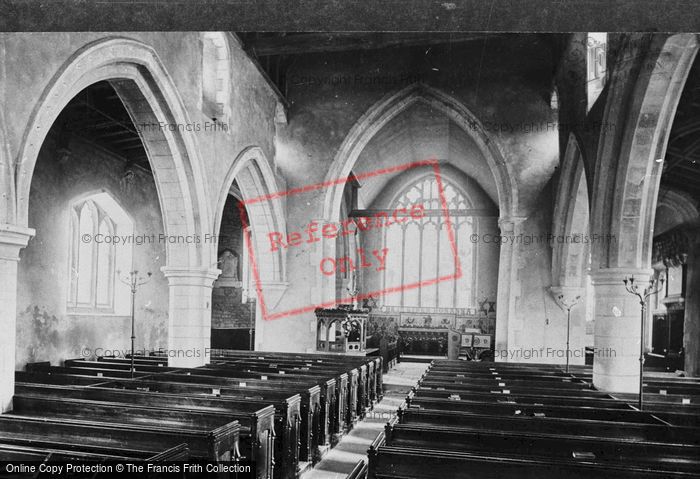 Photo of Merstham, St Katharine's Church, Interior 1886