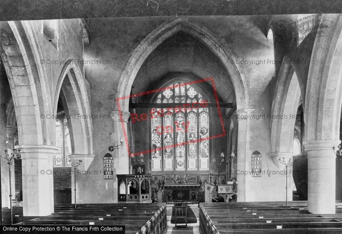 Photo of Merstham, St Katharine's Church, Interior 1902