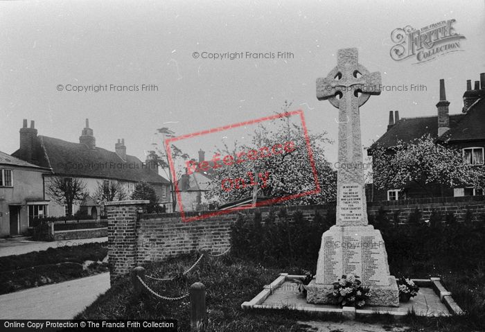 Photo of Merstham, War Memorial 1923