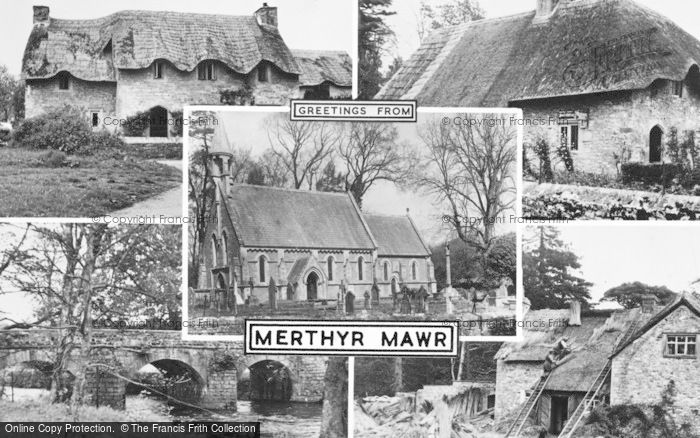 Photo of Merthyr Mawr, Composite c.1955