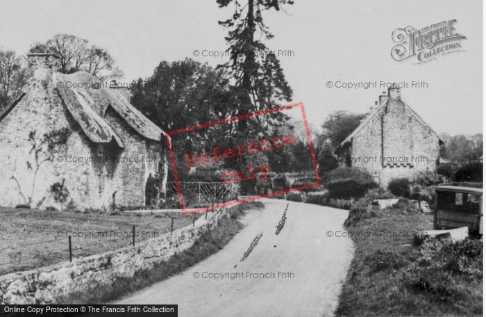 Photo of Merthyr Mawr, Thatched Cottages c.1955