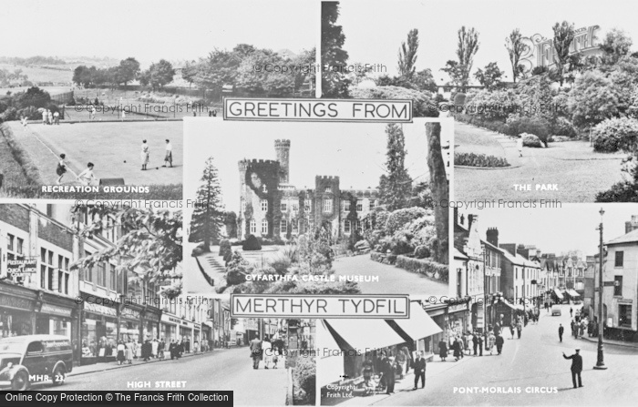 Photo of Merthyr Tydfil, Composite c.1955