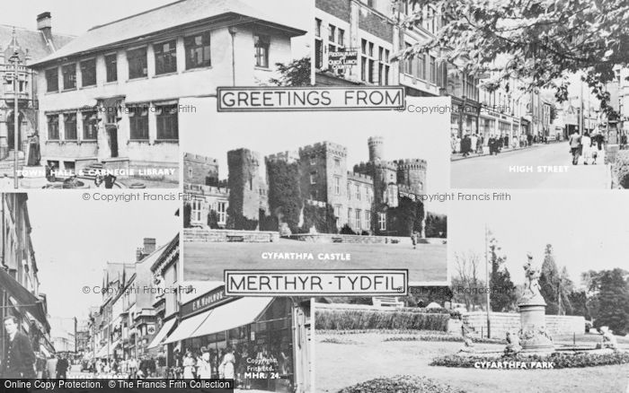 Photo of Merthyr Tydfil, Composite c.1955