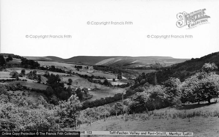 Photo of Merthyr Tydfil, Taf Fechan Valley And Pontsticill c.1965