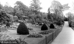 The Flower Gardens, Cyfrarthfa Castle c.1955, Merthyr Tydfil