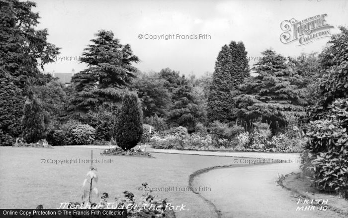 Photo of Merthyr Tydfil, The Park c.1955