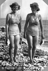 Mevagissey, Bathing Girls c1955