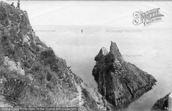 Photo of Mevagissey, Cliffs c.1884