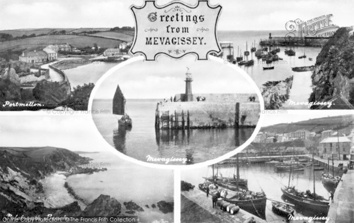 Photo of Mevagissey, Composite c.1955