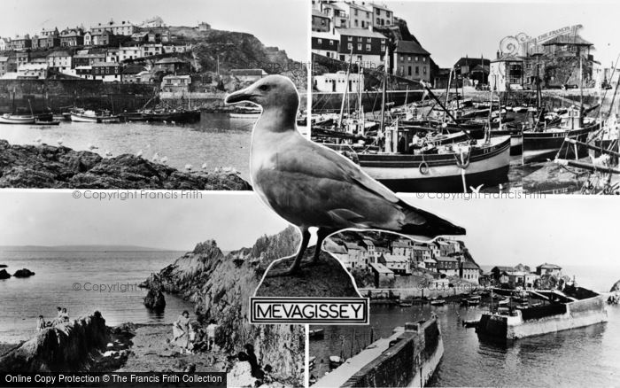 Photo of Mevagissey, Composite c.1955