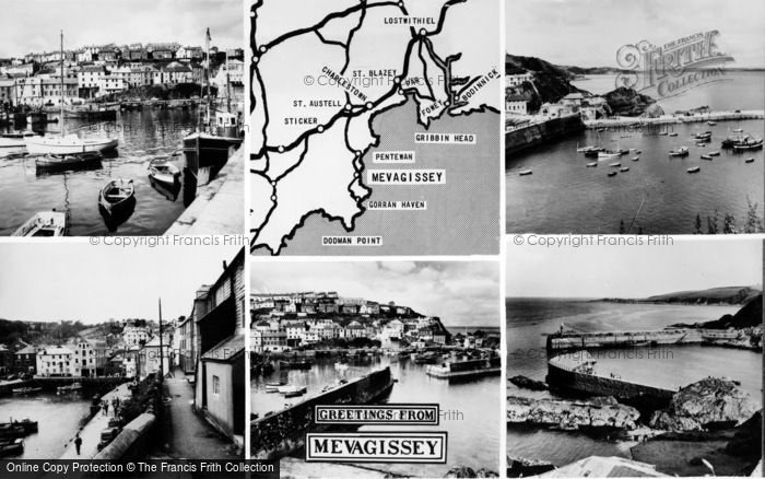 Photo of Mevagissey, Composite c.1960