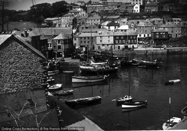 Photo of Mevagissey, East Side c.1955