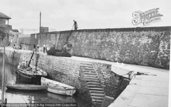 Photo of Mevagissey, Fishermen With Their Nets c.1955