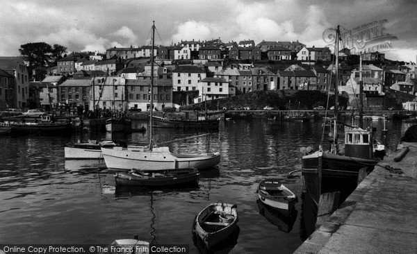 Photo of Mevagissey, Inner Harbour c.1965