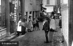 Locals In Fore Street 1890, Mevagissey