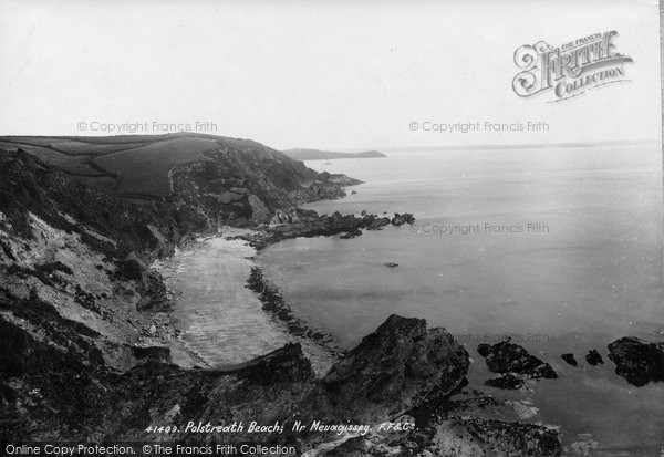 Photo of Mevagissey, Polstreath Beach 1898