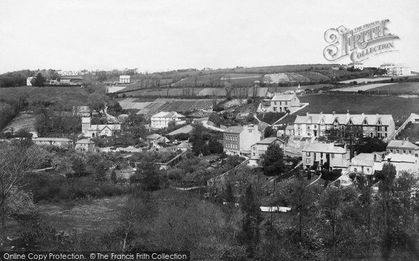 Photo of Mevagissey, Prospect Terrace And Church 1898