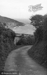 Road To Hemmick Bay c.1955, Mevagissey