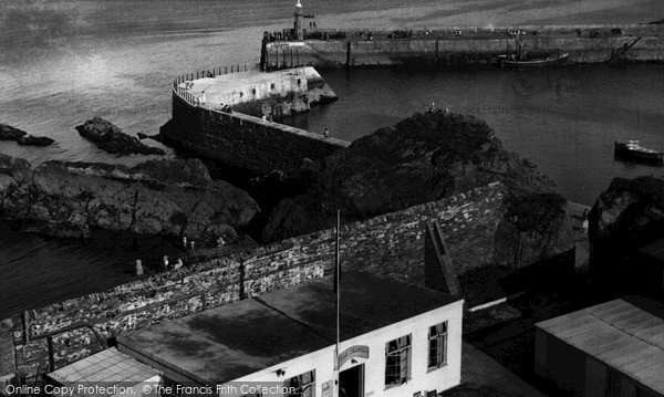 Photo of Mevagissey, Seagull Cafe And Harbour Entrance c.1955