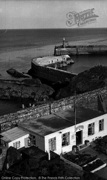 Photo of Mevagissey, Seagull Cafe And Harbour Entrance c.1955