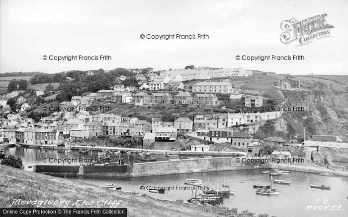 Photo of Mevagissey, The Cliff c.1955