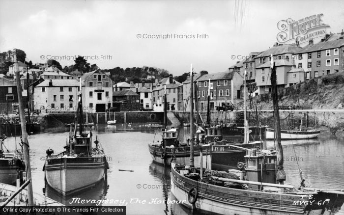 Photo of Mevagissey, The Harbour c.1955