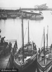 The Harbour, Fishing Boats 1924, Mevagissey