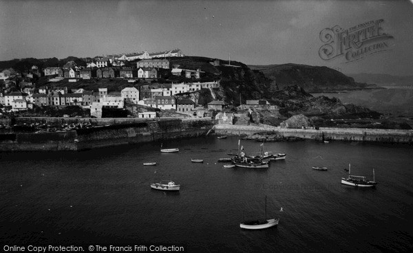 Photo of Mevagissey, The Harbour From Polkirt Cliff c.1955