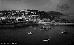 The Harbour From Polkirt Cliff c.1955, Mevagissey