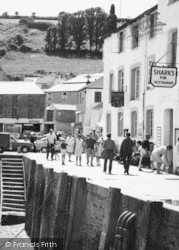 Tourists On The Quayside c.1965, Mevagissey