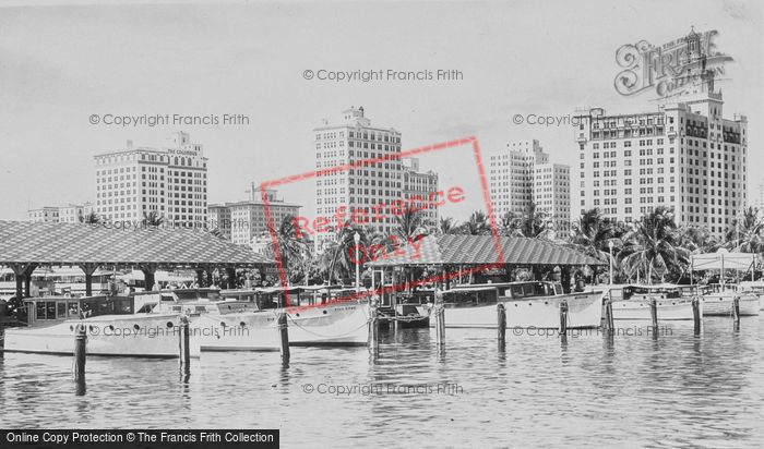 Photo of Miami, Fishing Guide Boats At Pier 5 c.1930