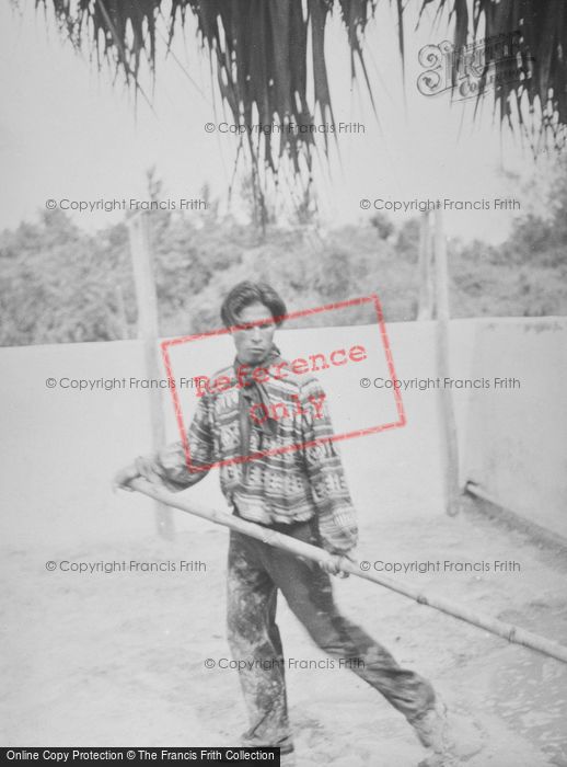 Photo of Miami, Musa Isle, Seminole Alligator Wrestler c.1935